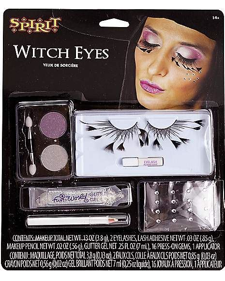Get ready to cast spells with this enchanting witchcraft doll makeup kit